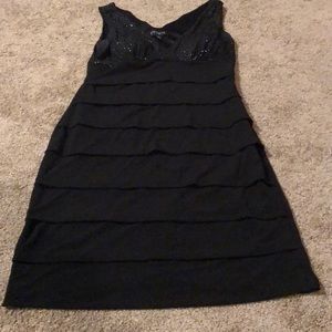 Black cocktail dress